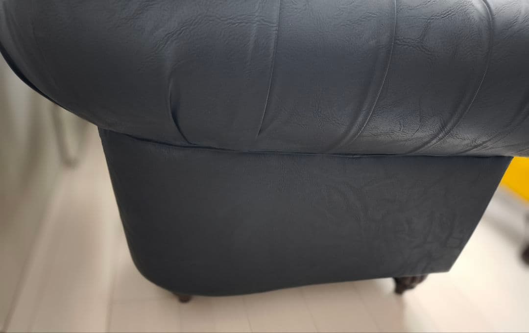 Clubman クラブマン 1人掛け ソファ 1P ブラック アンティーク調