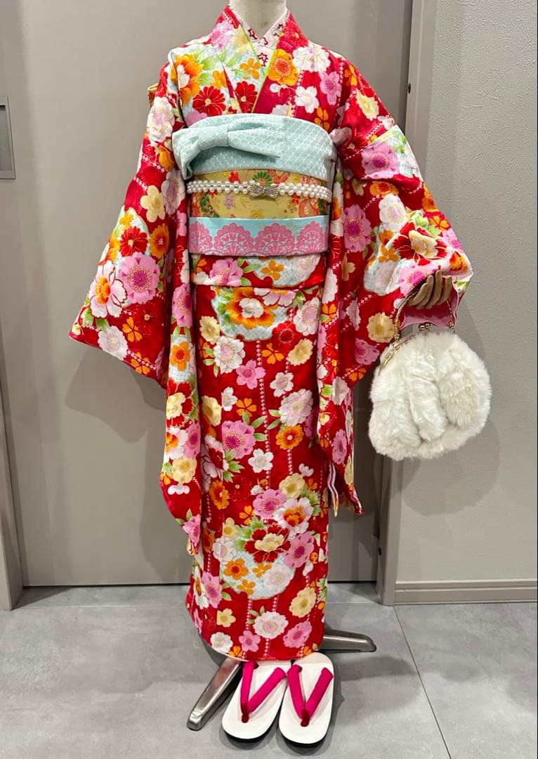 （新品）　ブランド花ひめ　七五三　着物フルセット