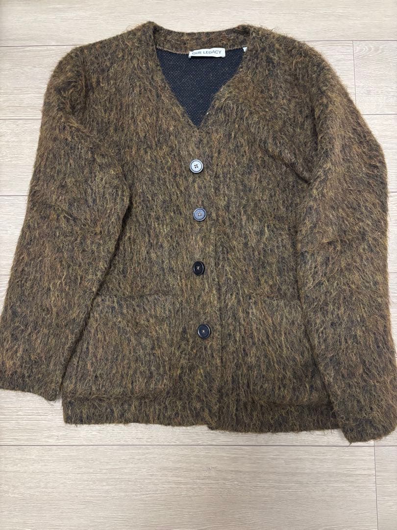 OUR LEGACY olive mohair cardigan 48サイズ