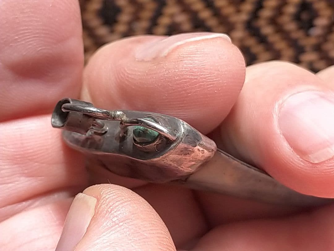 化石 サメの歯　メガロドン　 銀925 ヘッドのみ 未使用