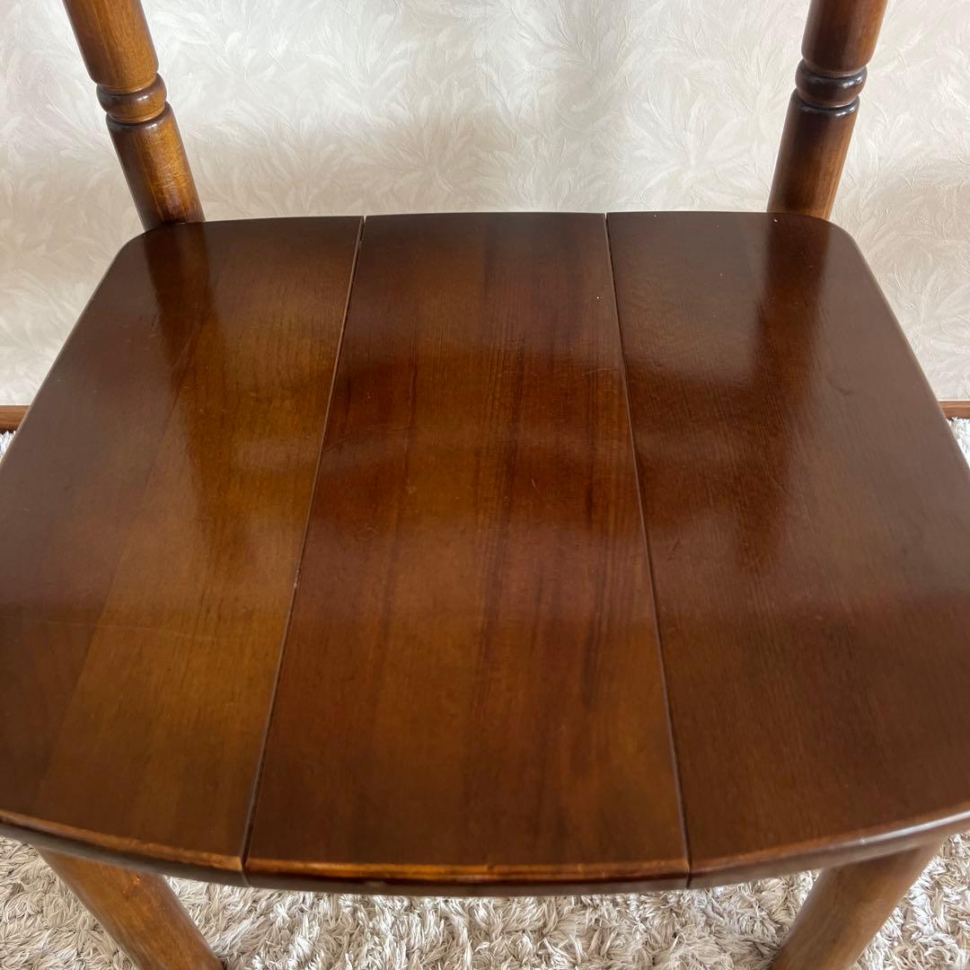 オールド カリモク コロニアル ダイニングチェア 馬車刻印 2脚 90年代 ①