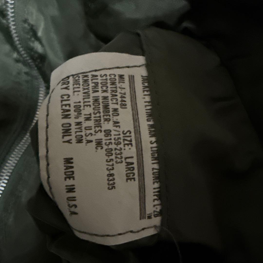 希少 USAメイド アルファ ALPHA L2B サイズ L