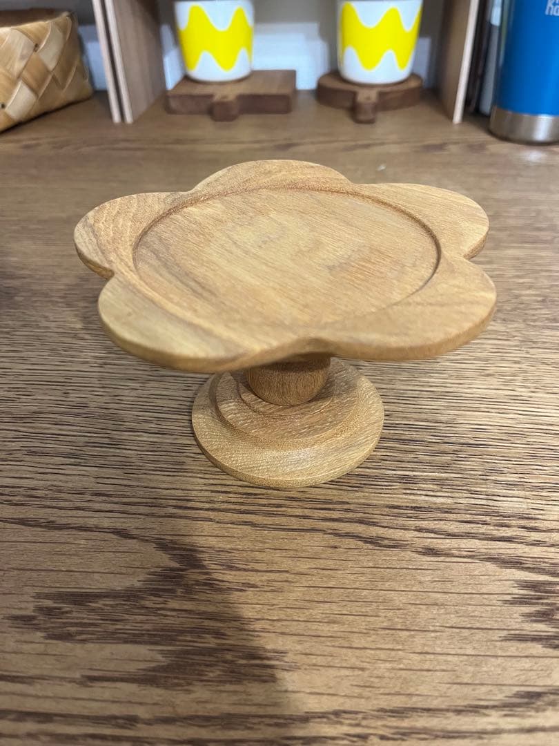 Björk 木製　kukka お花　木製　コンポート皿 約10cm