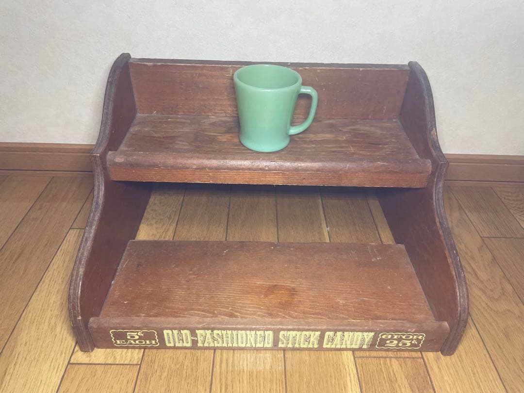 アンティーク木製棚オールドファッションスティックキャンディ販売用ラックケロッグ