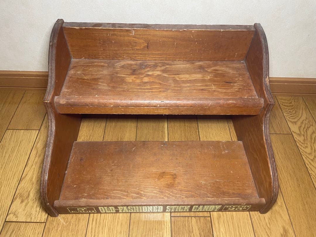 アンティーク木製棚オールドファッションスティックキャンディ販売用ラックケロッグ