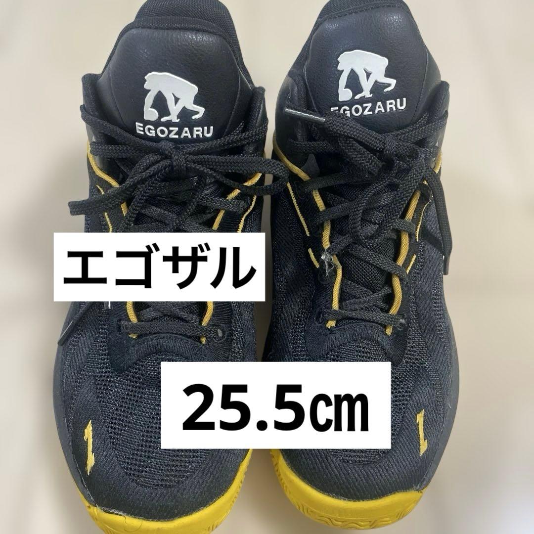 EGOZARU バスケットボールシューズ ブラック/イエロー25.5㎝