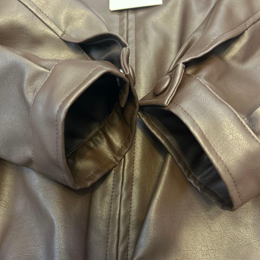 CLANE クラネ フェイクレザーバルーンジャケット新品