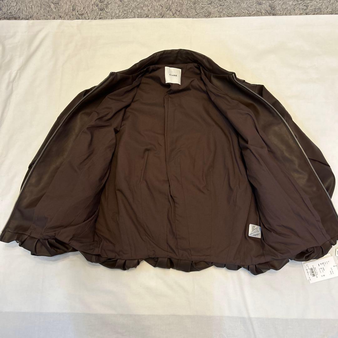 CLANE クラネ フェイクレザーバルーンジャケット新品