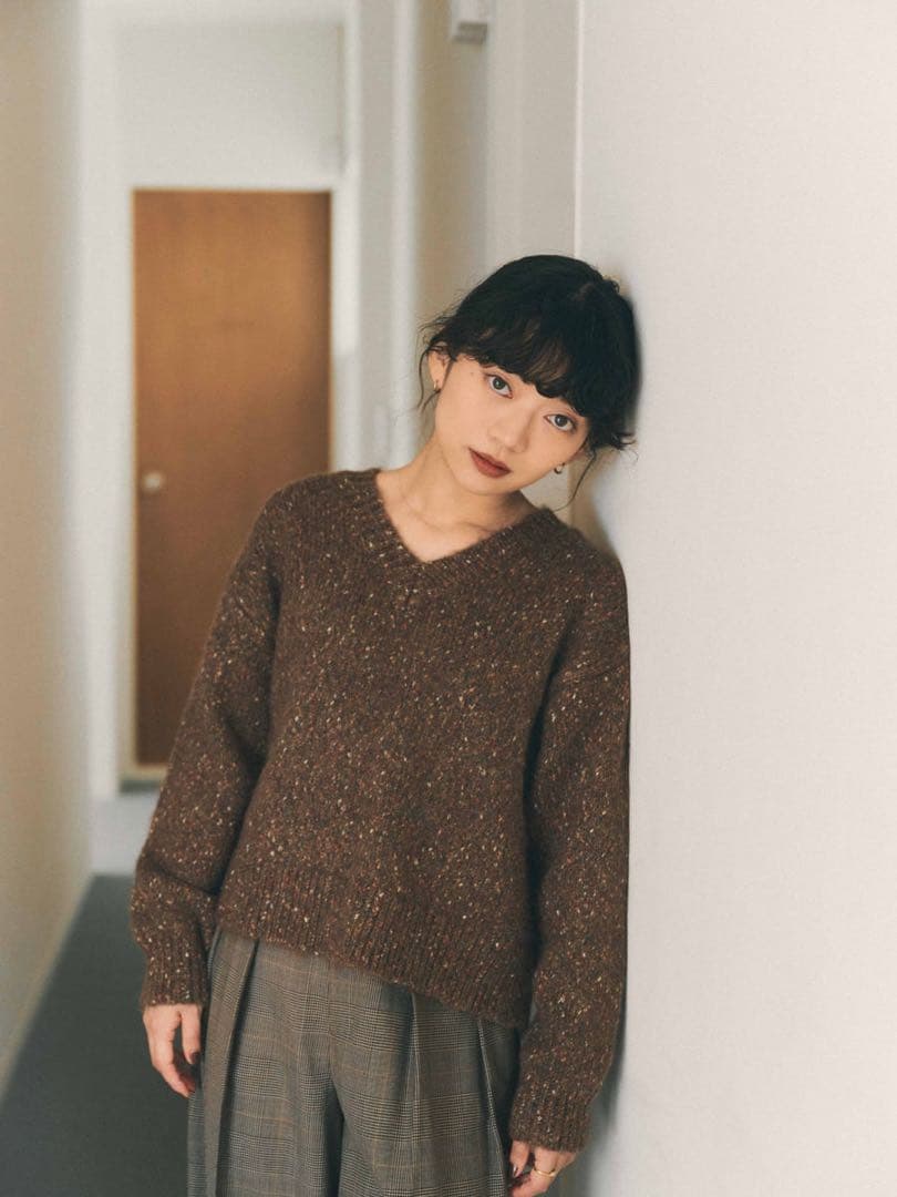 STRATA ヴィンテージライクミックスヤーンニット