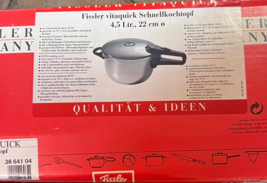 ⚪️フィスラー　Fissler ビタクイック　ロイヤル　圧力鍋　4.5L