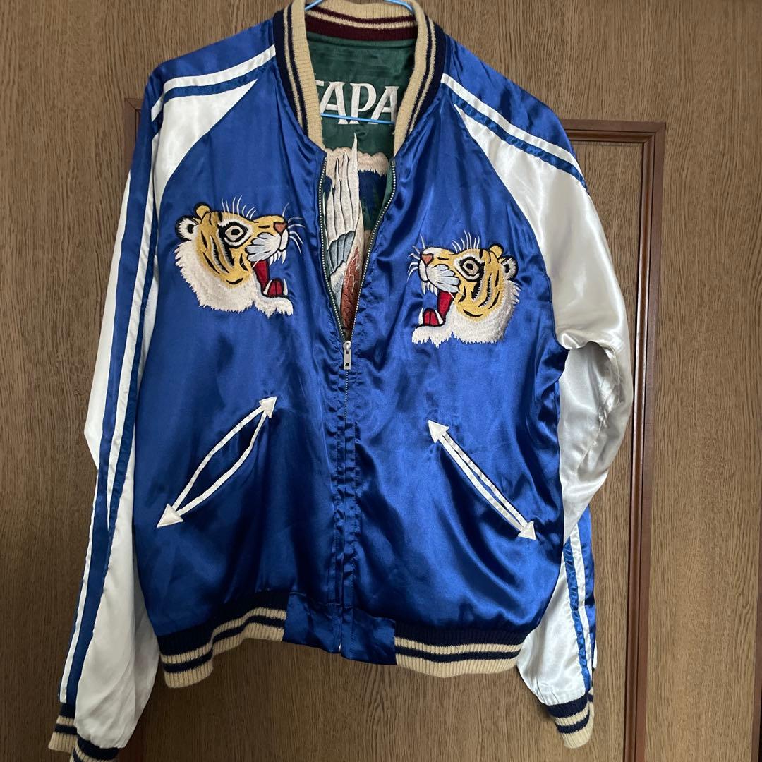 最終価格 テーラー東洋 スカジャン 顎虎 鷲 M