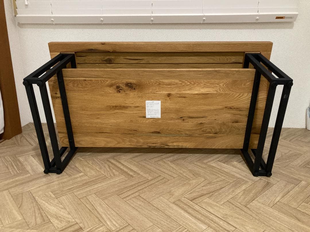 写真追加⇒（美品）ローテブル・オシャレ オーク無垢材 約一年使用