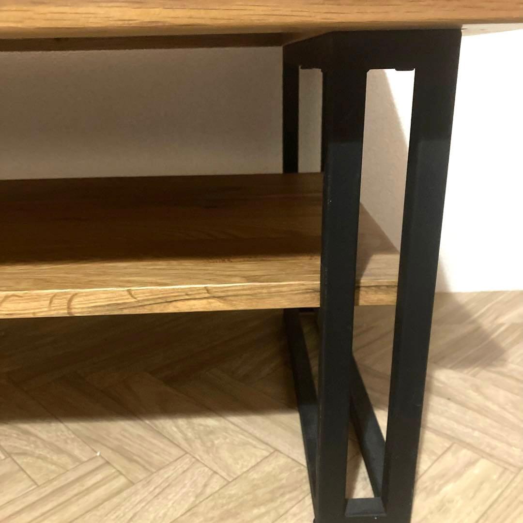 写真追加⇒（美品）ローテブル・オシャレ オーク無垢材 約一年使用