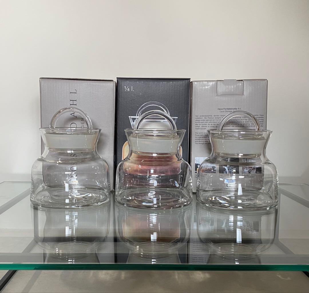 新品　3個　ローゼンダールコペンハーゲンキャニスター1/4L
