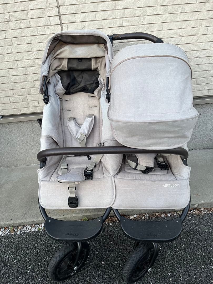 【⭐︎付属品多数有り】AIRBUGGY ココダブルベビーカー