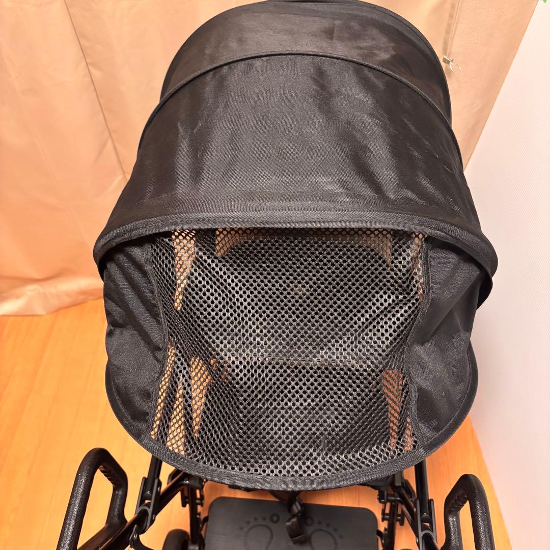 【美品】カトージ 二人でゴー 直営店モデル ブラック 二人乗りベビーカー