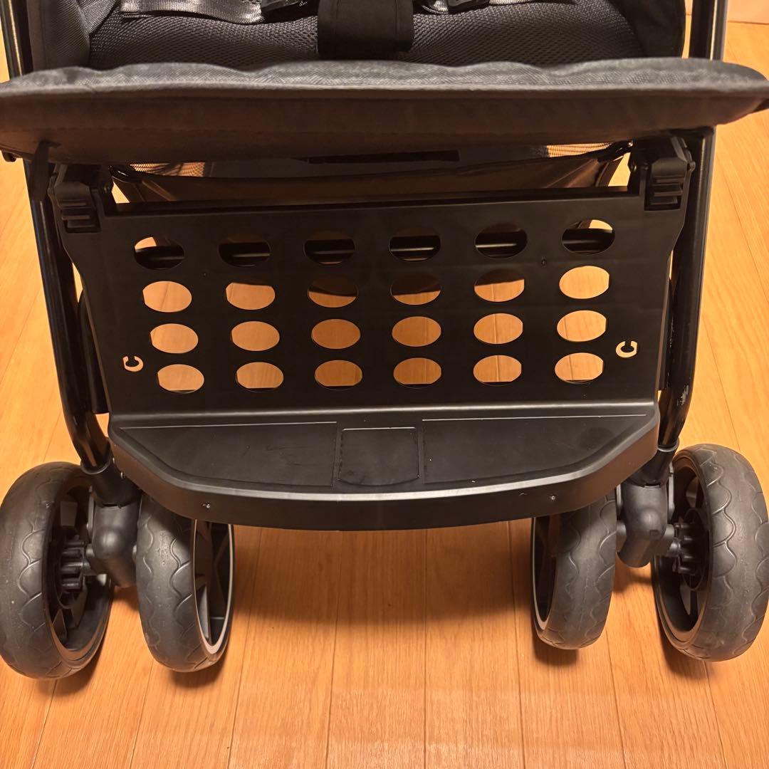 【美品】カトージ 二人でゴー 直営店モデル ブラック 二人乗りベビーカー