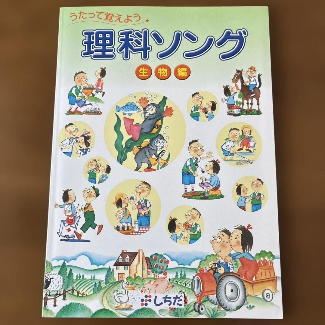 七田式　社会科ソング　理科ソング　5冊セットCD付き