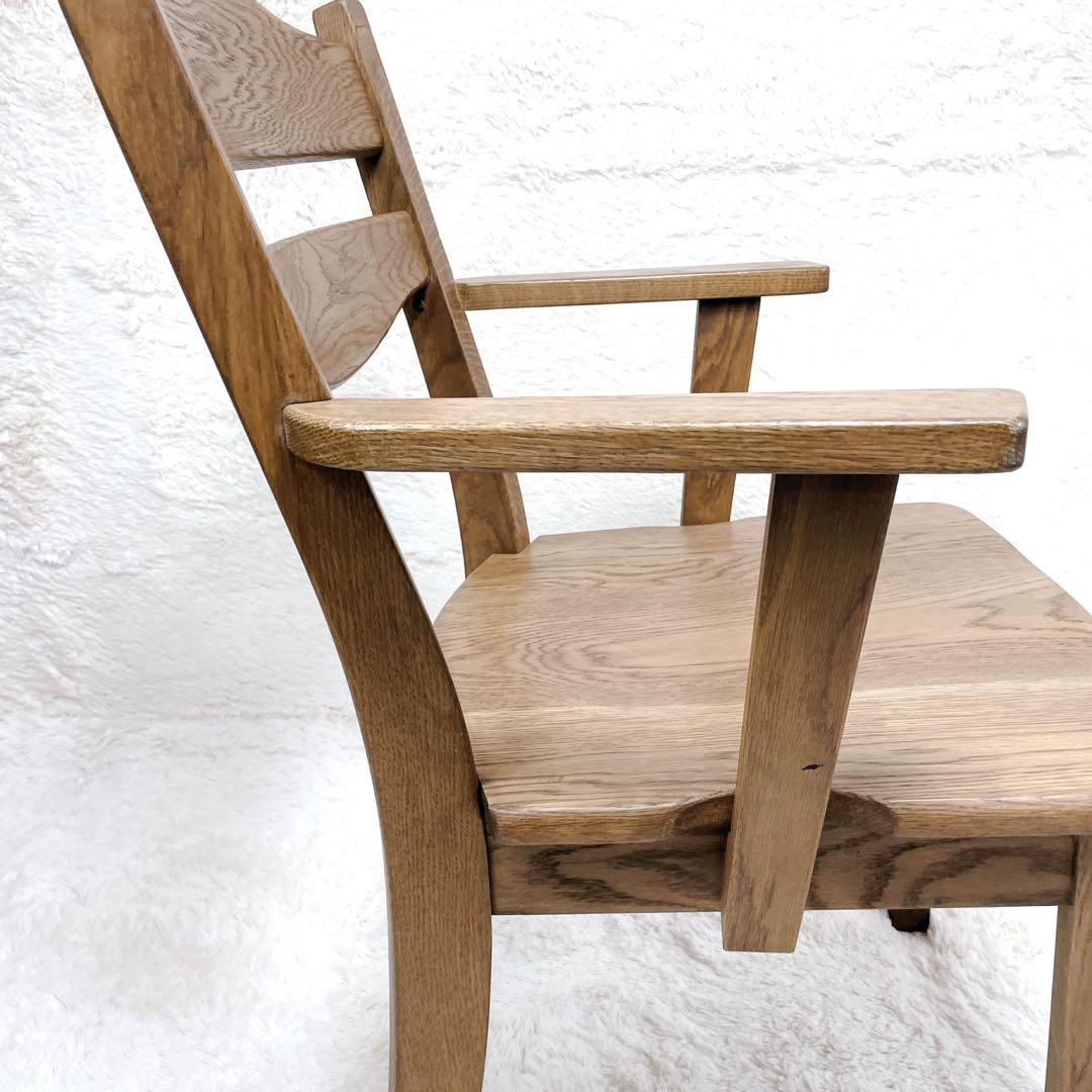 ✨稀少✨ フジシ　RINGO ARM 天然木　肘置き ダイニング デスク　チェア