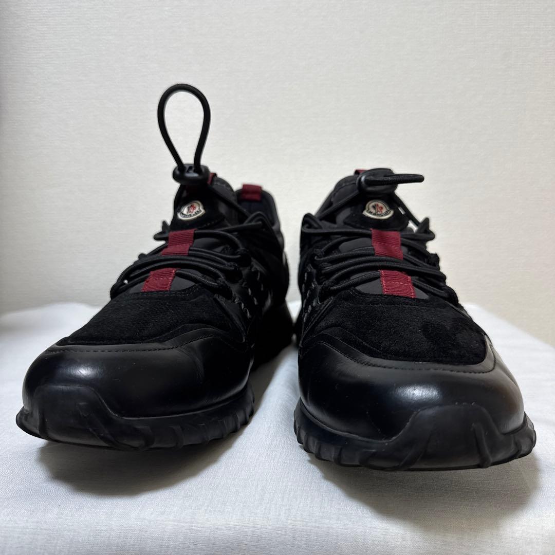 黒/赤 スエード スニーカー