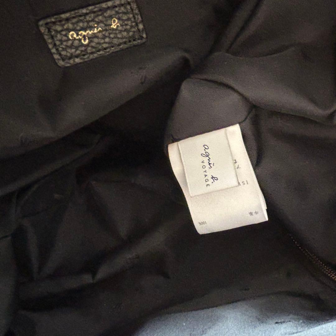 【美品】Agnes b. アニエスベー レザー リュック 本革 レディース 黒
