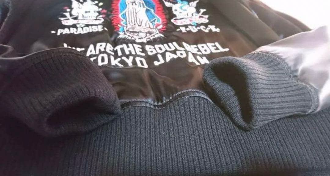 WACKOMARIA ワコマリア 黒豹マリアスカジャン M