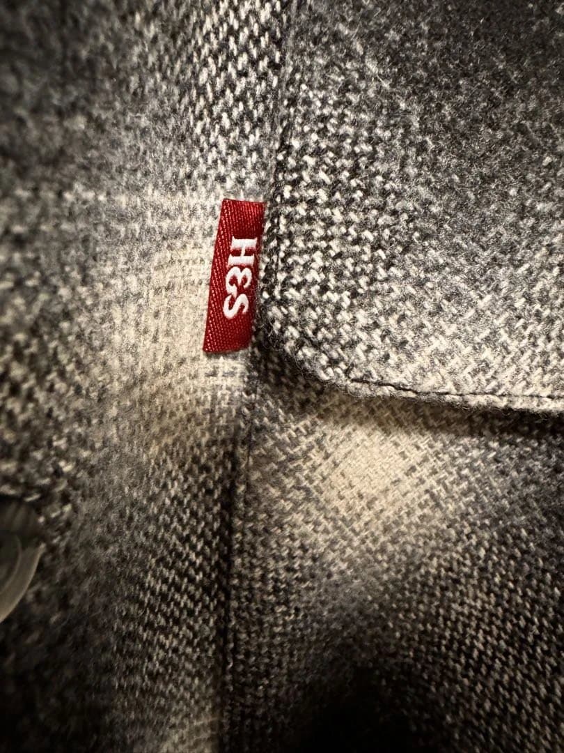 e*0様 hide and seek オンブレ　チェック　シャツ　ハイドアンドシ