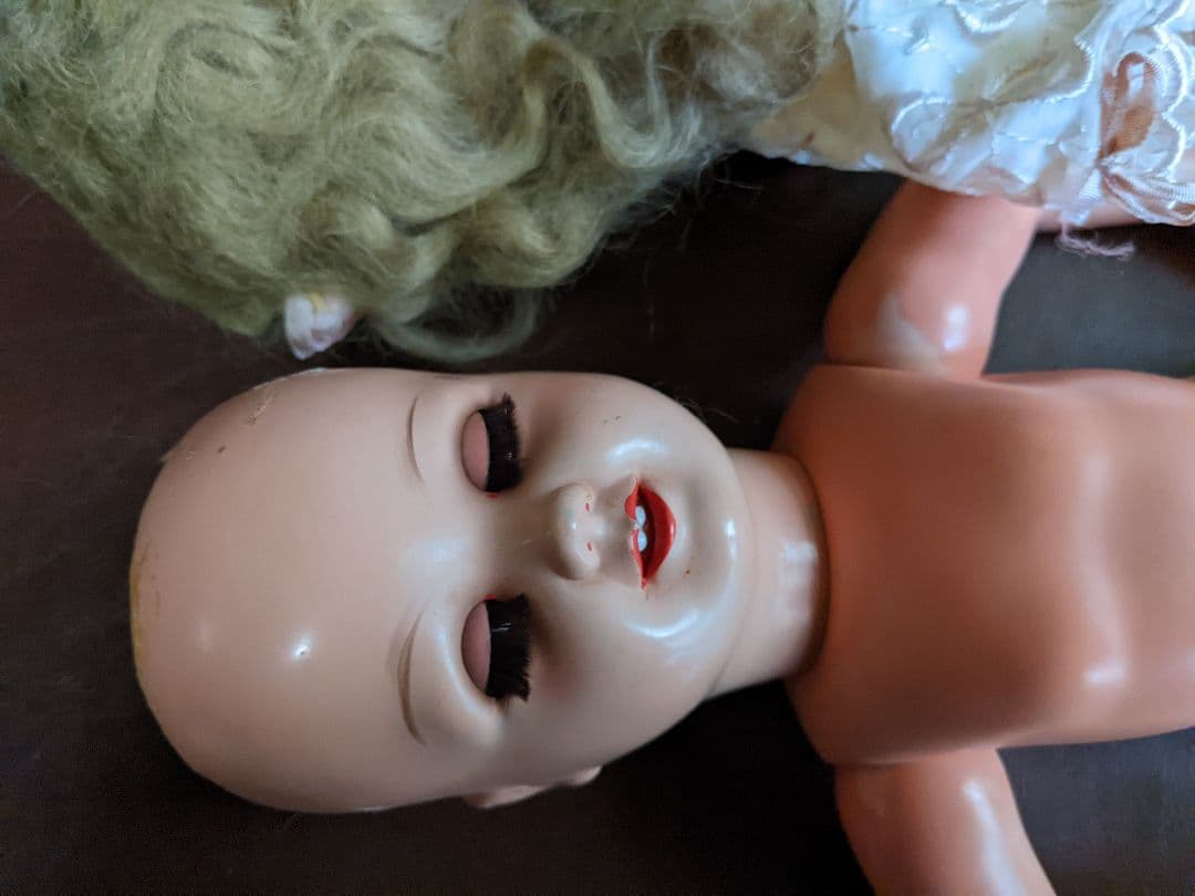 ビンテージドール　可愛いドイツの女の子　検)ビスクドール