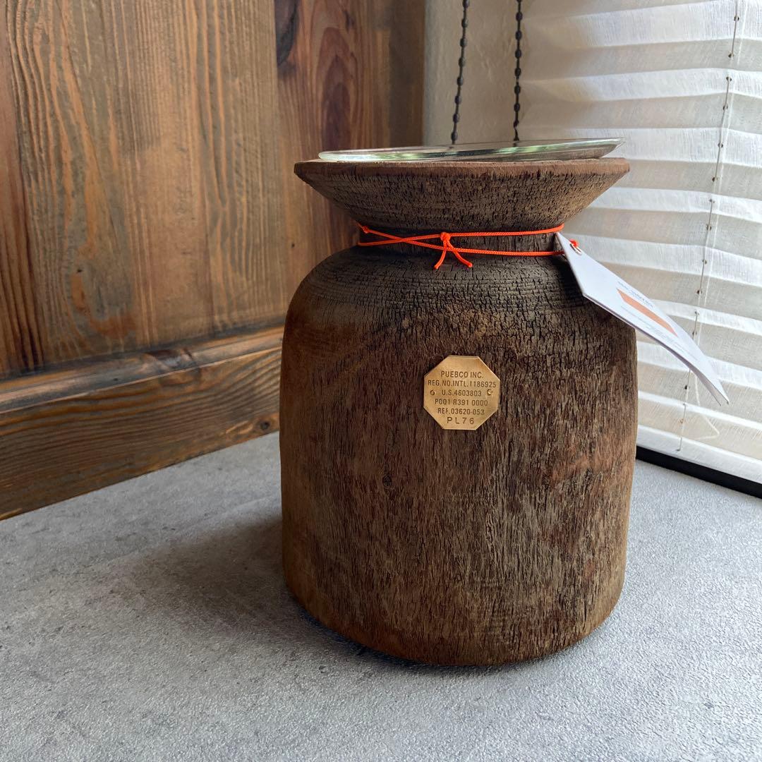 PUEBCO プエブコ フラワーベース 花瓶 ウッドシリンダー