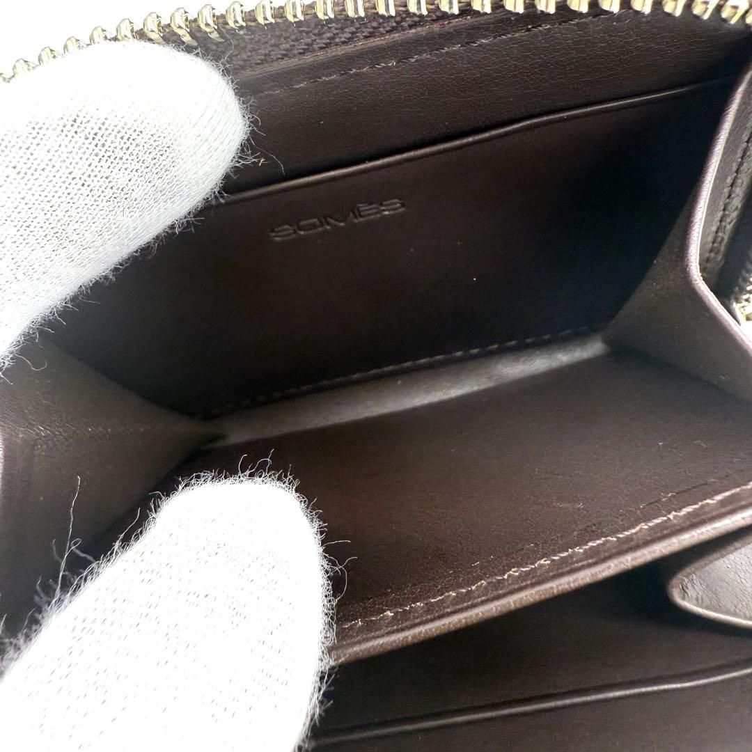 ★未使用品★SOMES SADDLE コードバン ラウンドジップ ケース