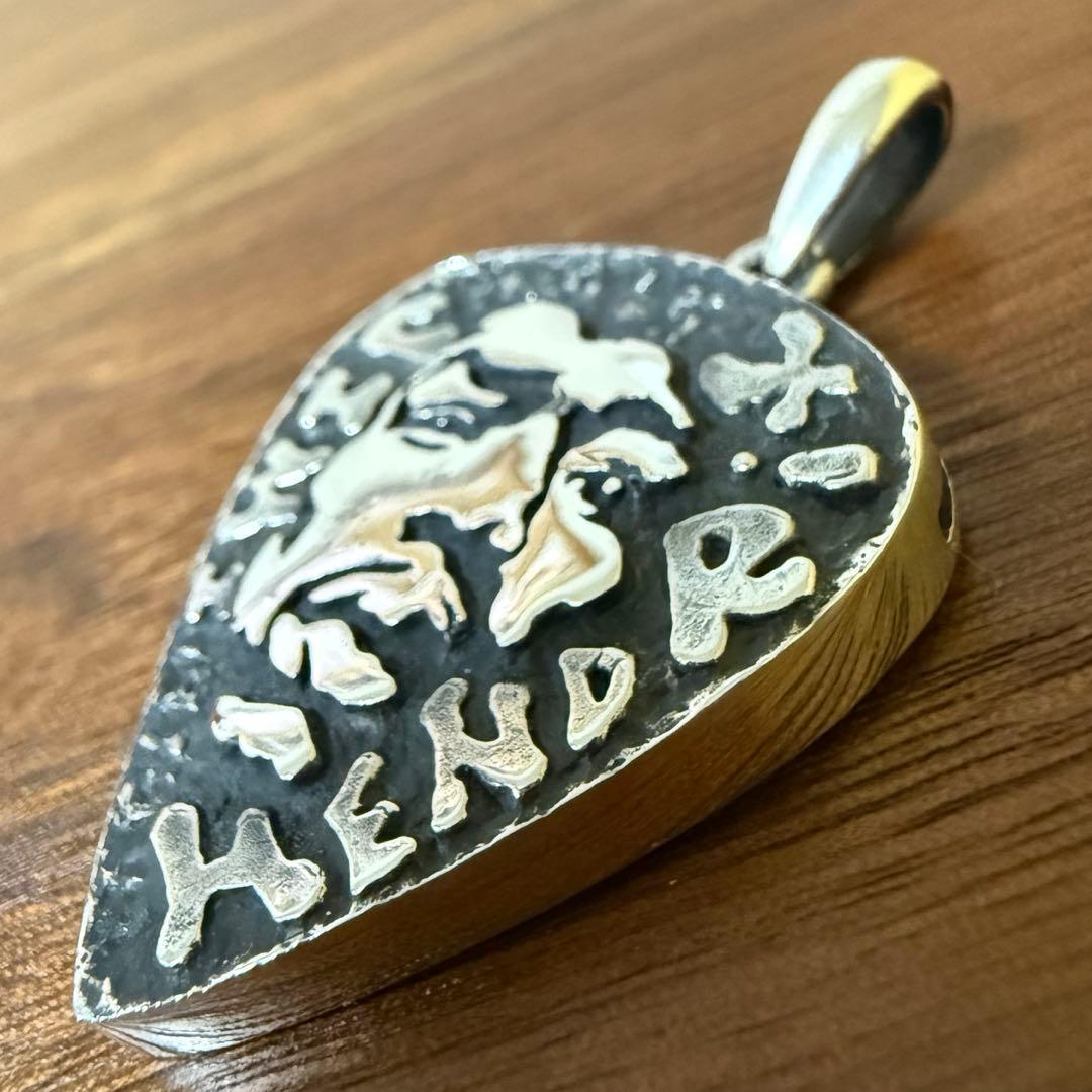 シルバー925無垢【新品】Jimi Hendrix ピックホルダーペンダント本物