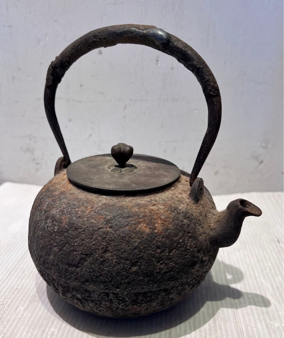 時代物　龍文堂造 鉄瓶 急須 茶道具 骨董　インテリア　コレクション