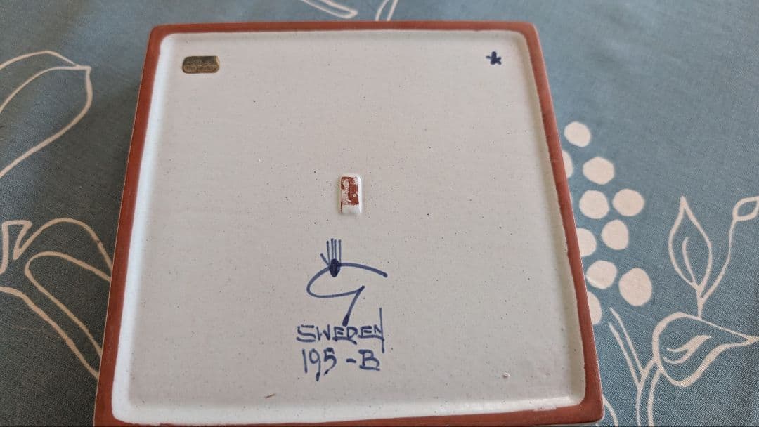 stig lindberg スティグリンドベリ 陶板 美品 北欧