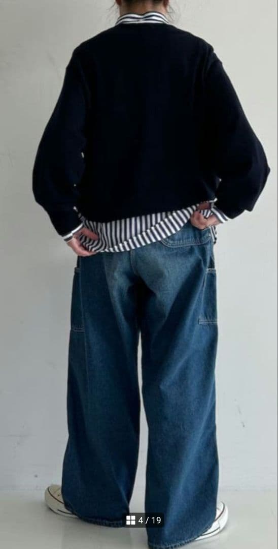 ビームスボー【別注】orSlow ダブルニー ユーズド スペシャル デニムパンツ