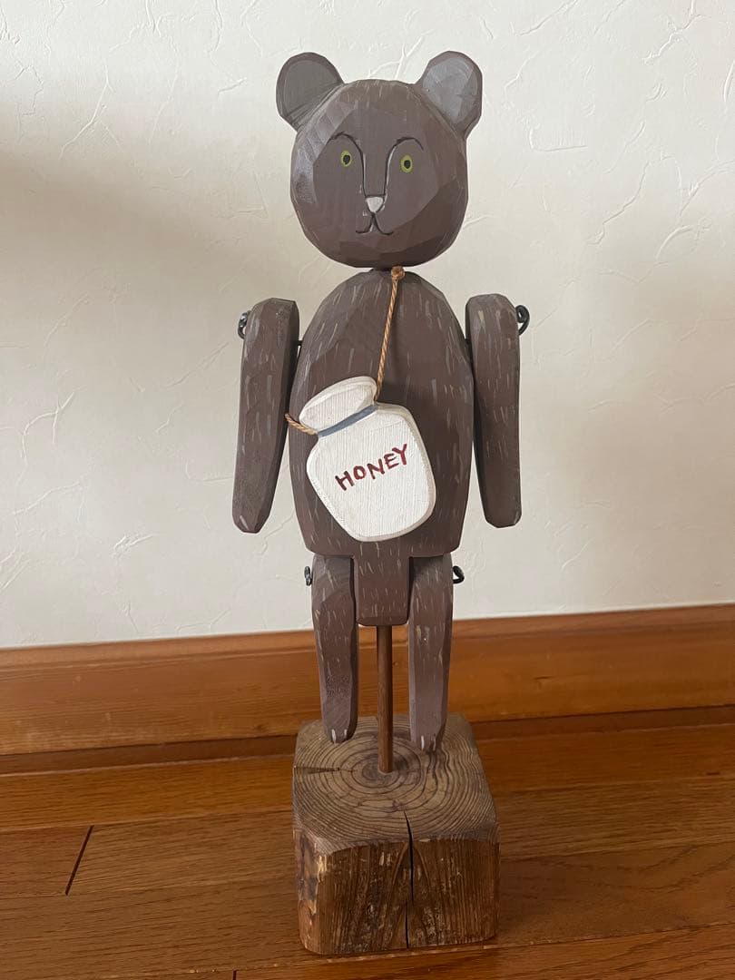 アメリカンカントリー　木製クマの置物
