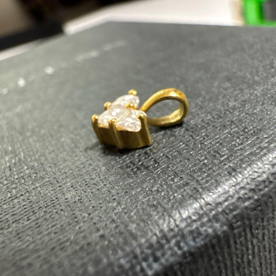 【正規品】アイファニーペンダントトップ ハート K18Wg