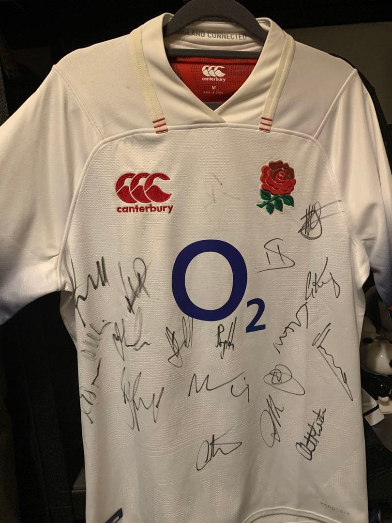 ラグビーイングランド代表サイン入りジャージ
