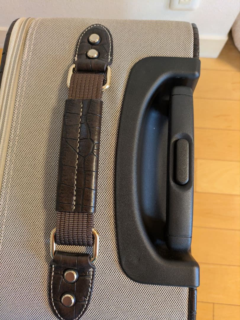 スワニー座れるキャリーバック　クロコダイル型押し　耐荷重100kg　超美品！