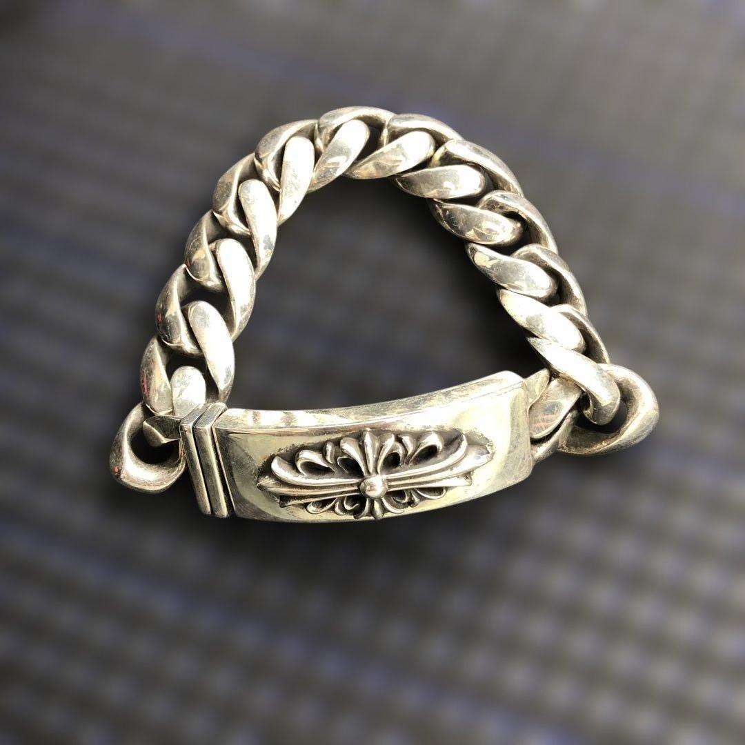 フローラルクロス　ブレスレット　リンク　シルバー925