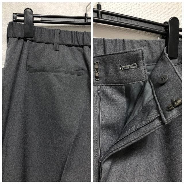 新品☆3Lグレー系無地♪ストレートパンツスーツ♪お仕事・通勤◯D392