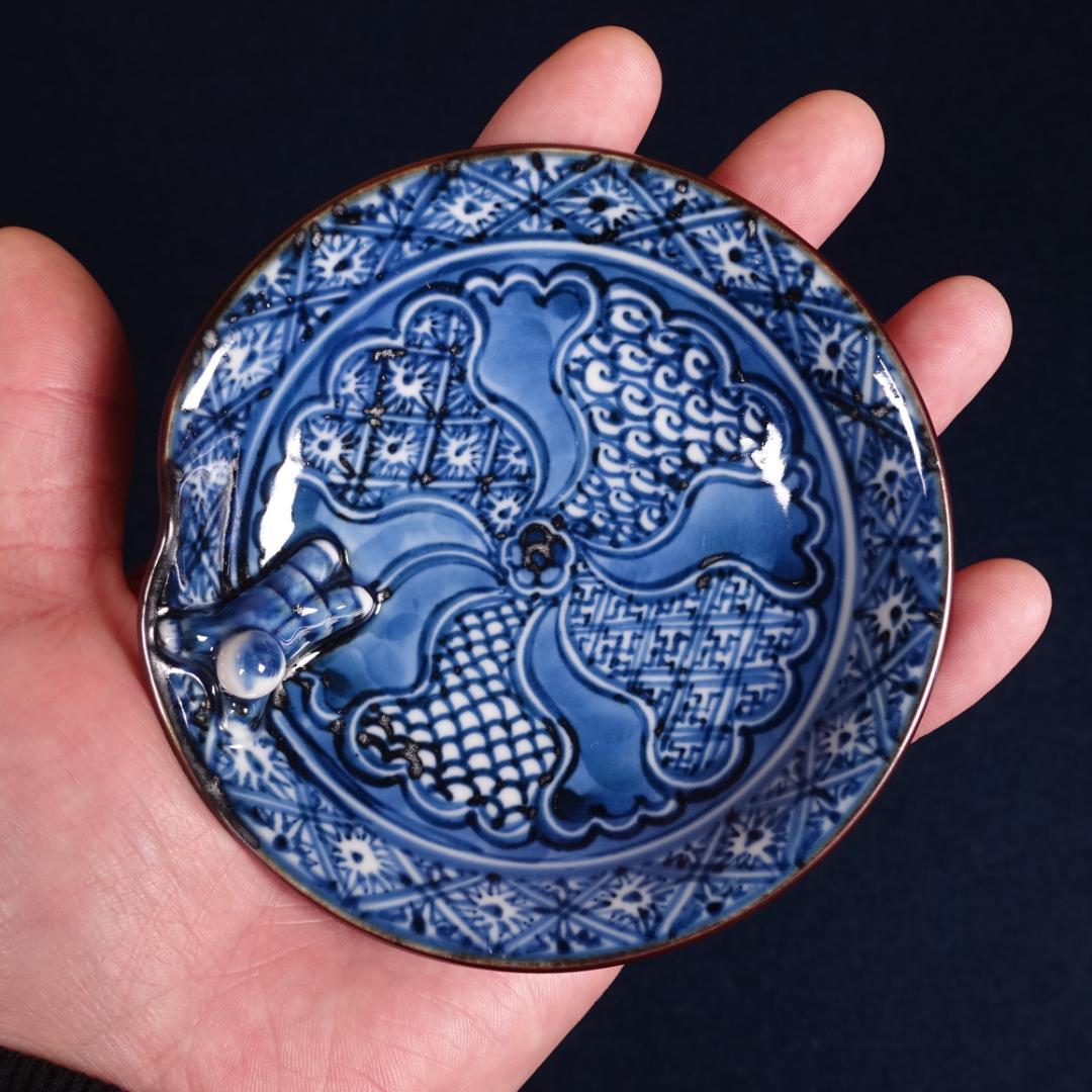 京焼 加藤利昇 祥瑞一閑人 小皿 5客 共箱