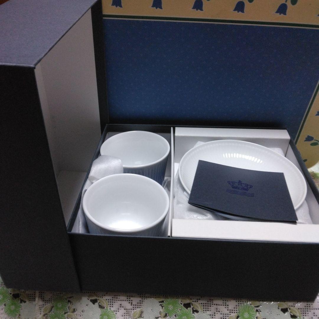 ロイヤルコペンハーゲン　ブルーミスト　スタイルカップ&ソーサ　ペアセット