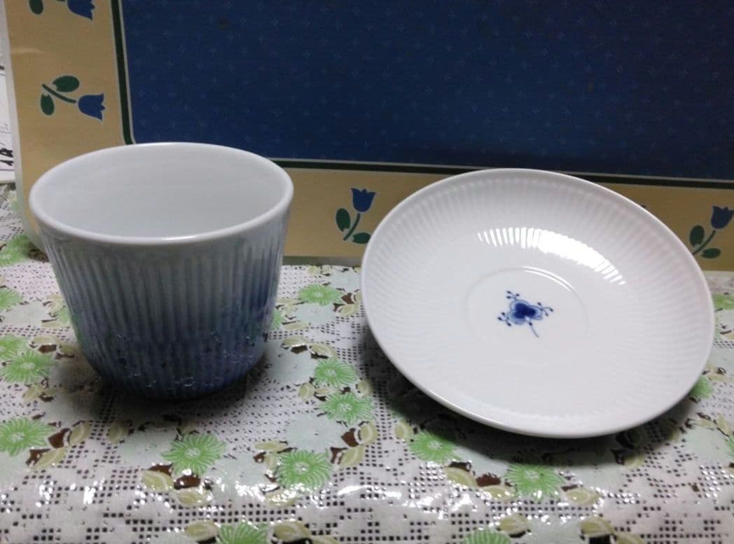 ロイヤルコペンハーゲン　ブルーミスト　スタイルカップ&ソーサ　ペアセット