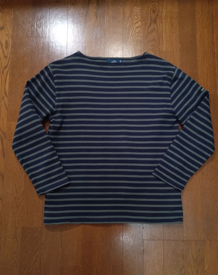 美品中古！セントジェームス！ウェッソン！ネイビー✕グリーン！T５サイズ