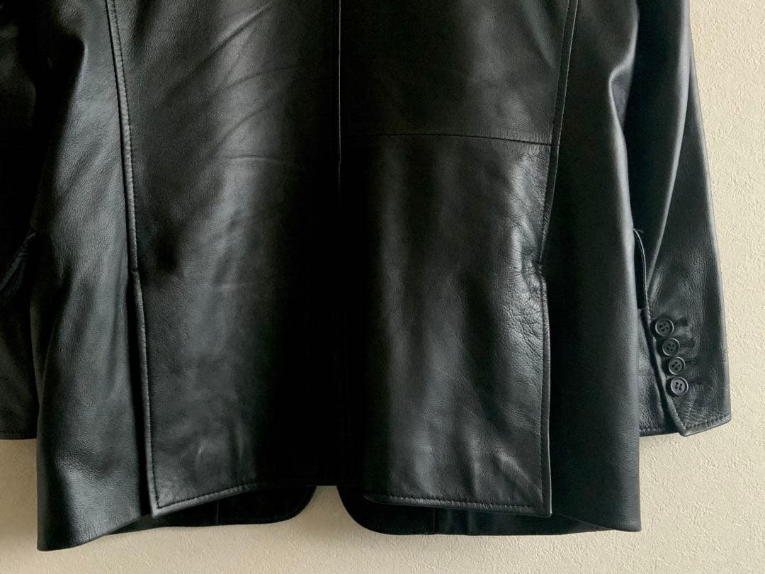 90s 00s Paul Smith ラム レザー テーラード ジャケット