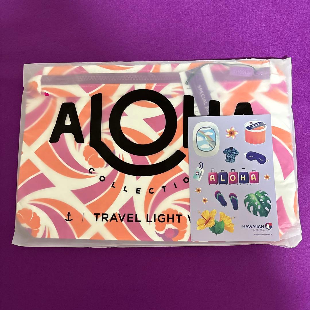 【完売品】ハワイアン航空コラボ × ALOHA COLLECTIONポーチ