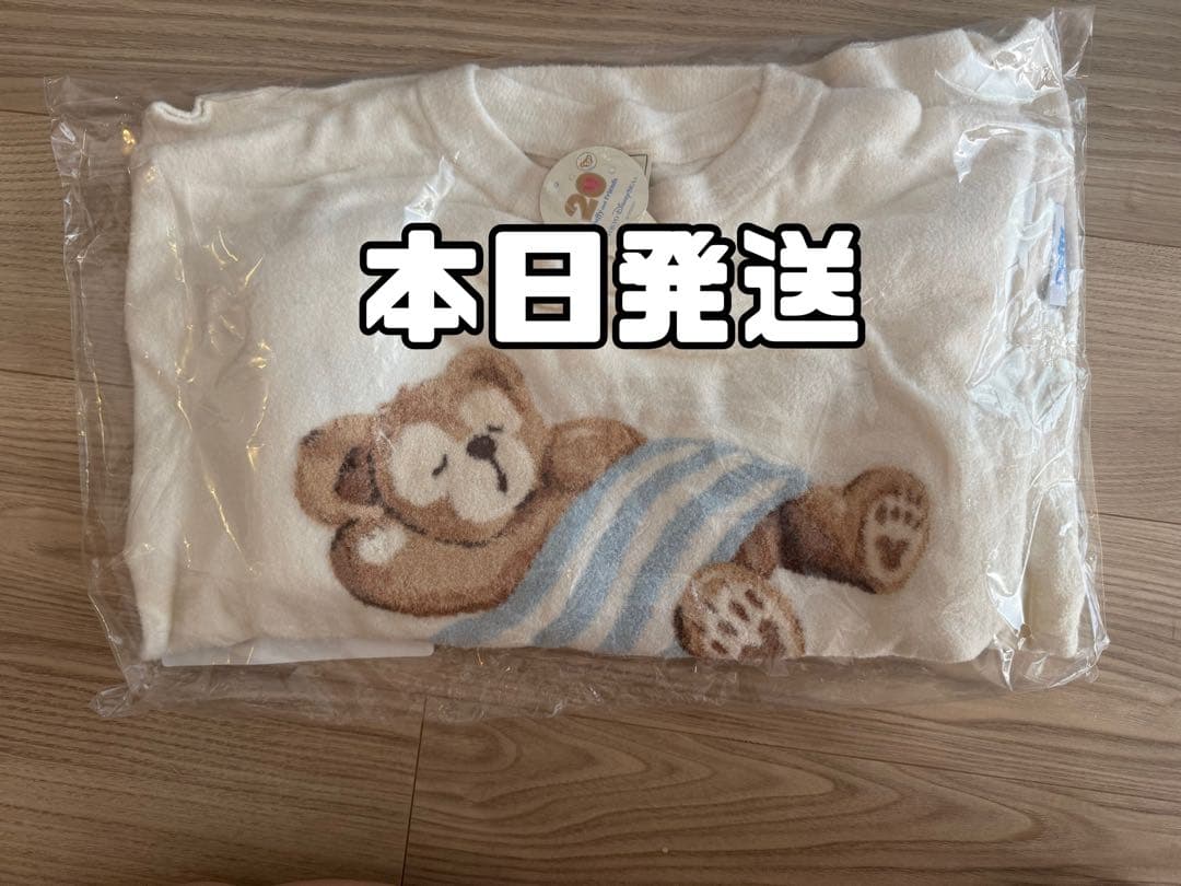 ジェラピケ ルームウェアセット　白　ダッフィー