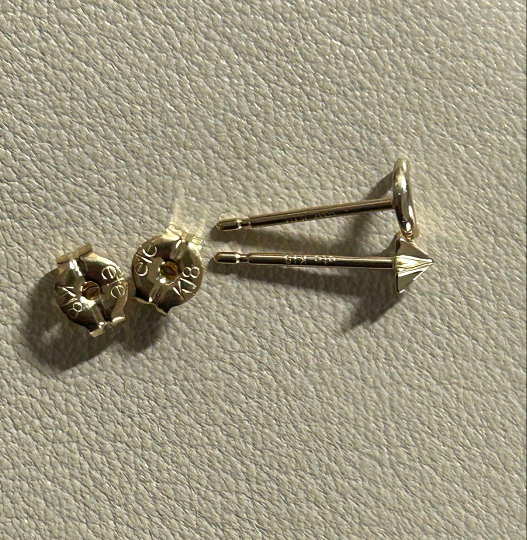 ete エテ　ムーンスターピアス　K18 K10