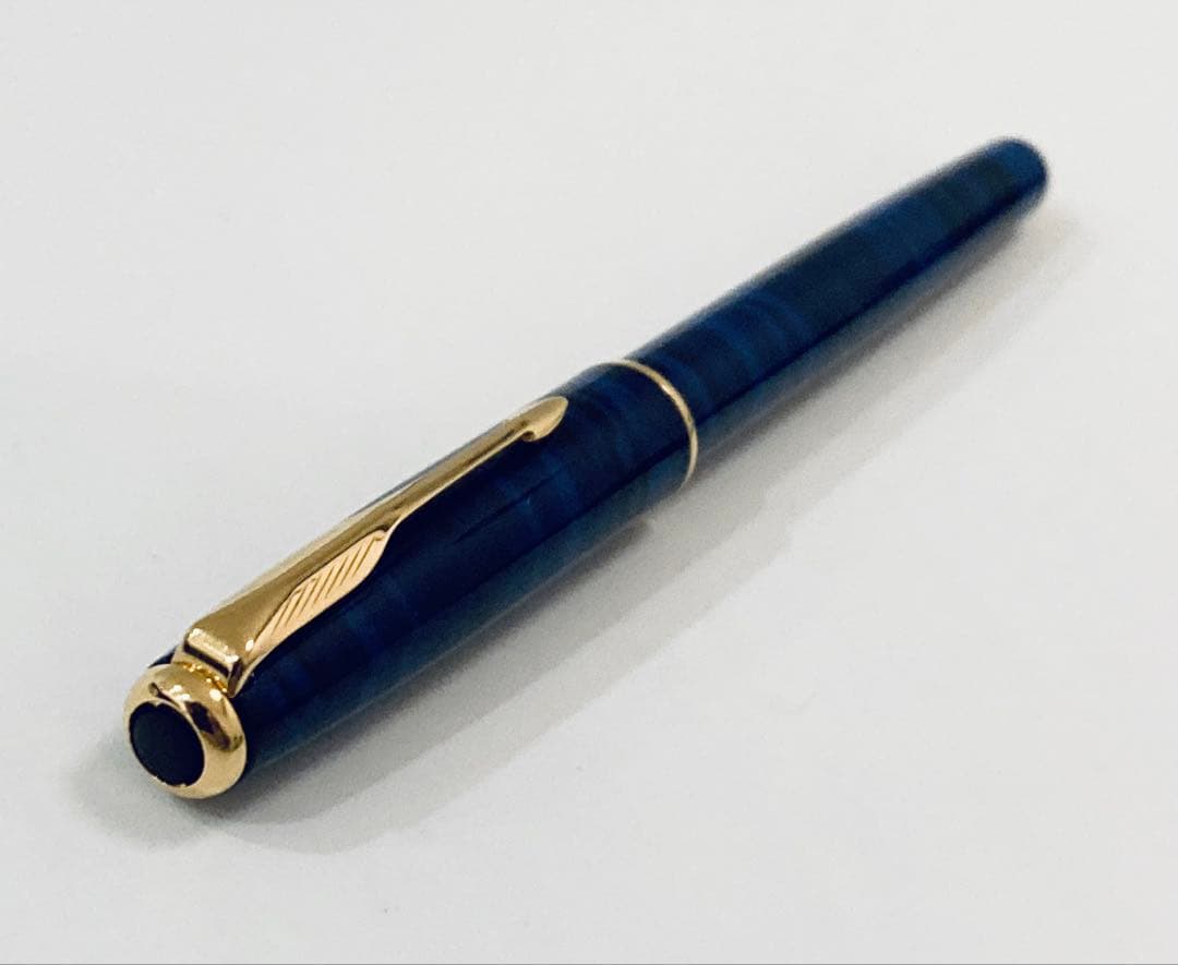 【フランス製】パーカー高級万年筆 ソネット ブルーマーブル PARKER