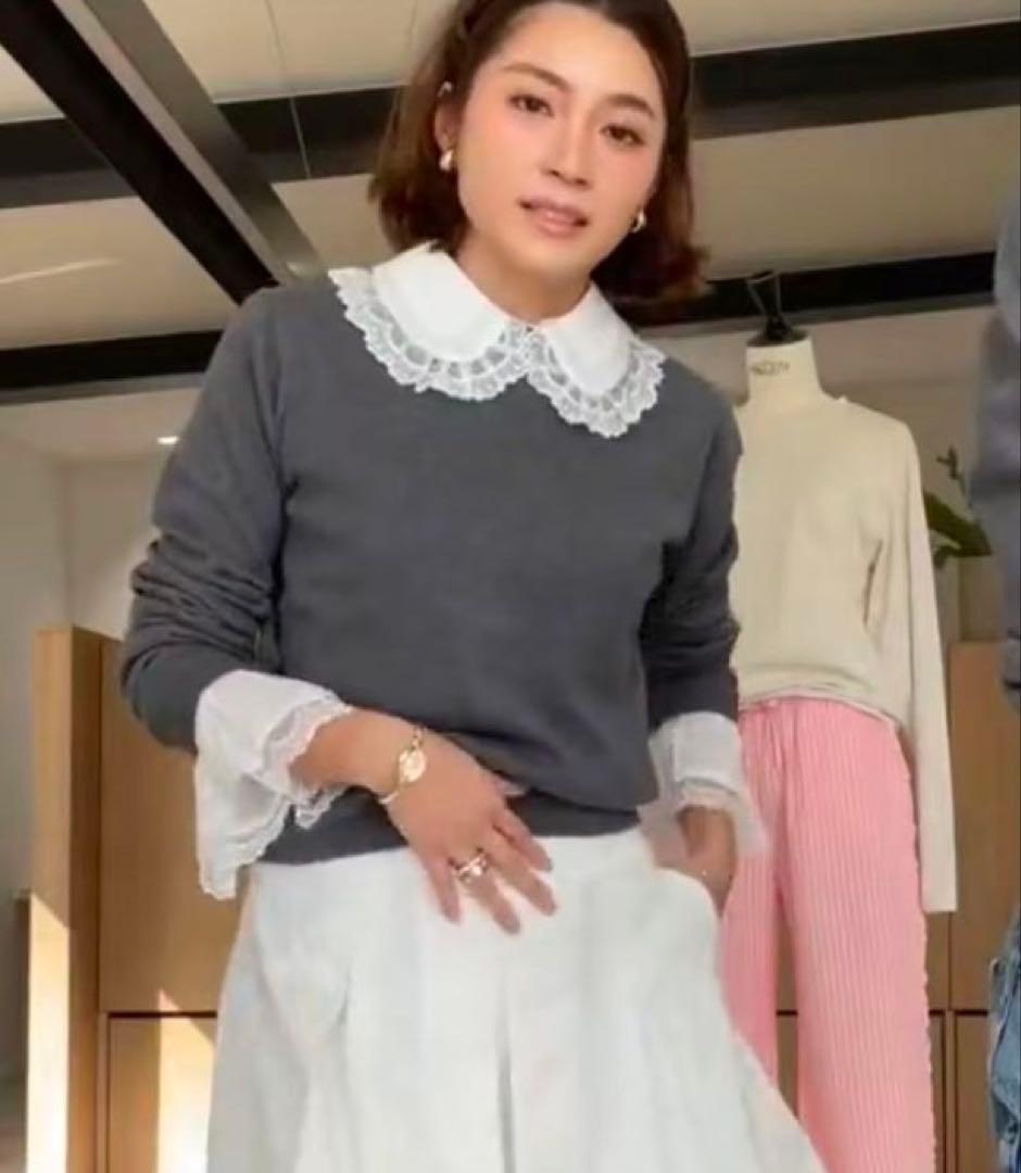 完売品！Gypsohila Lace Accent Knit♪グレージプソフィア